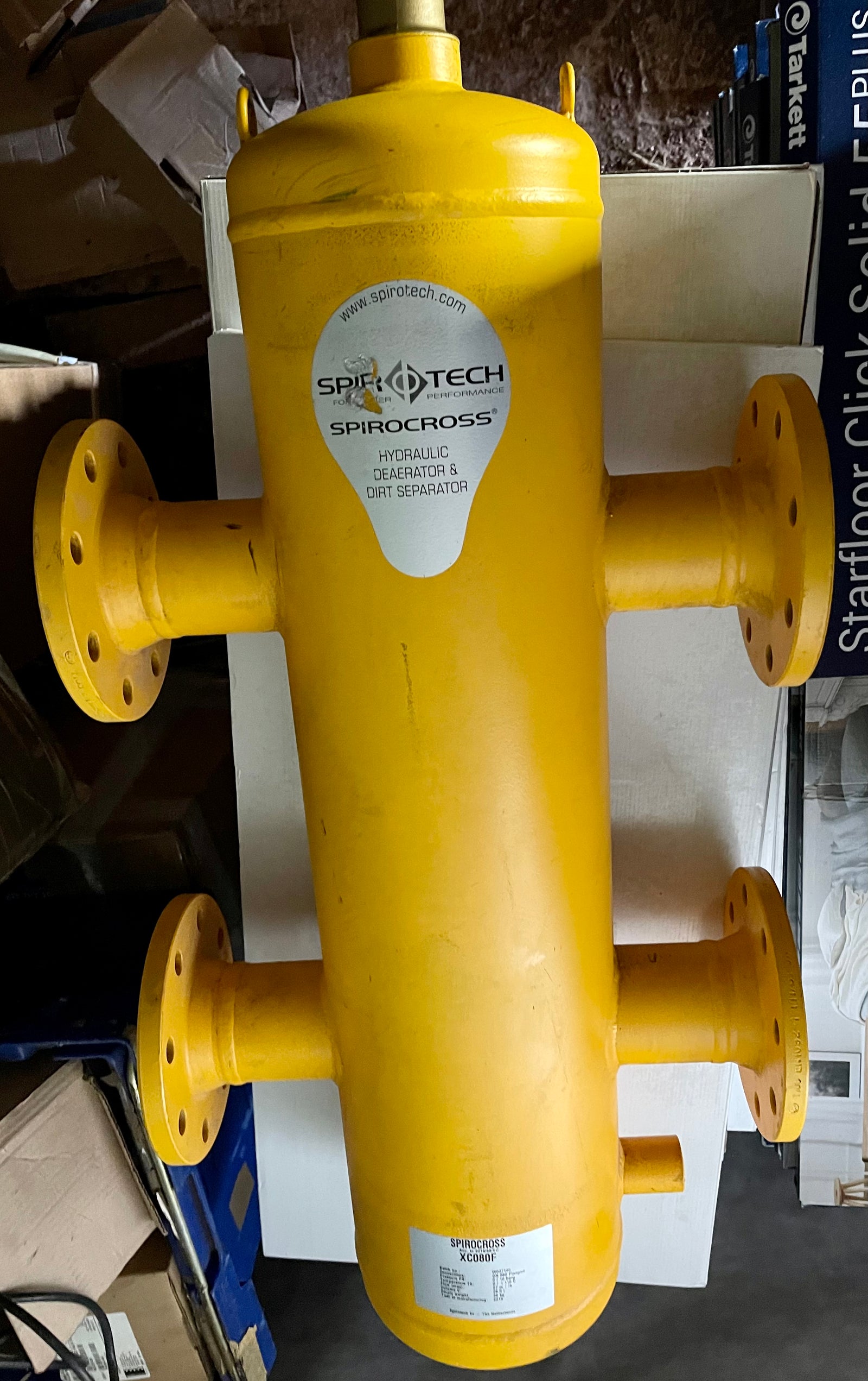 SpiroTech SpiroCross Senior Steel Hydraulic Separator DN080 Flanged XC080F #2898 VAT