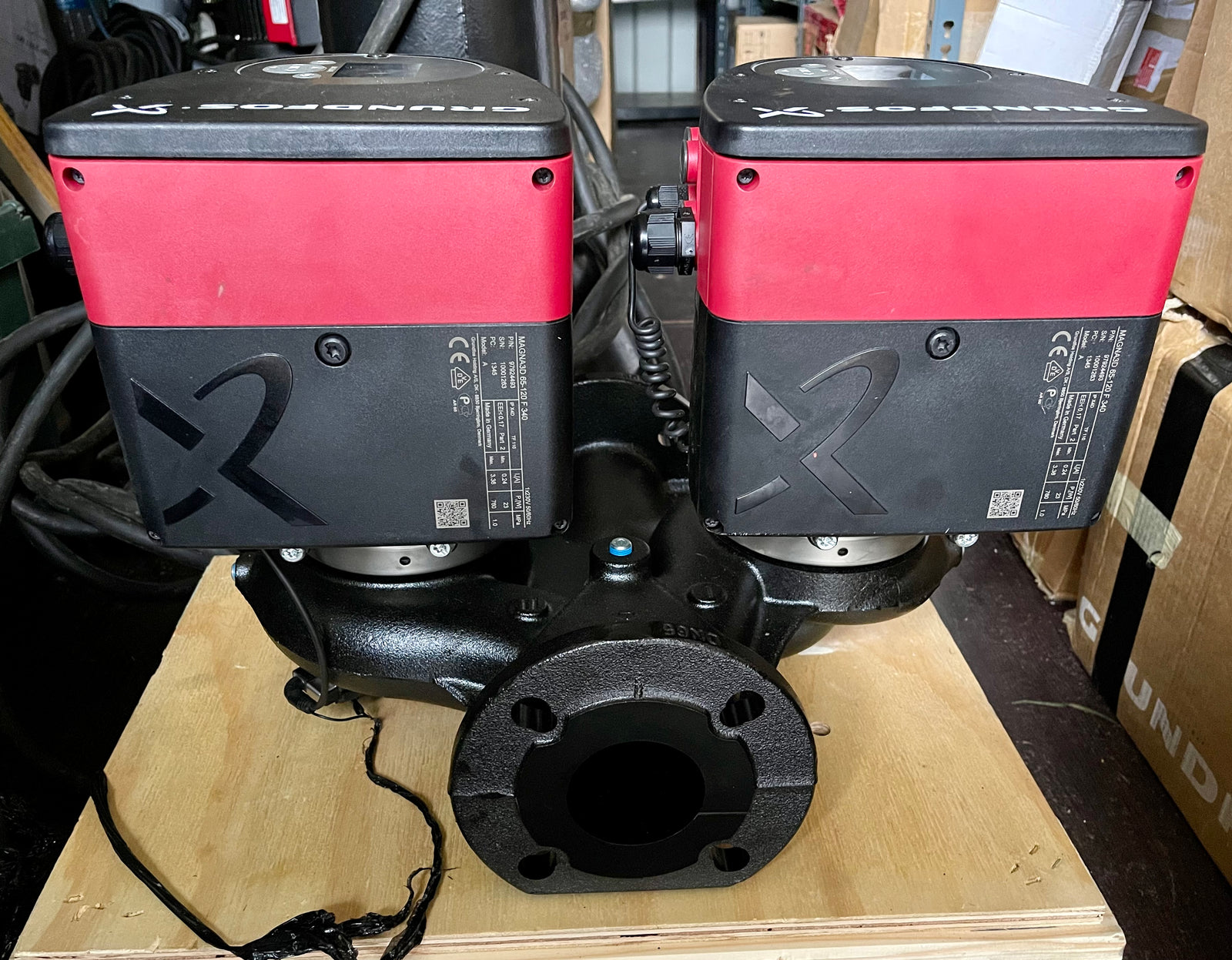 Grundfos MAGNA3 D 65-120F (340) Variable Speed Twin Head Circulator 240V pump 97924493 #3269 USED