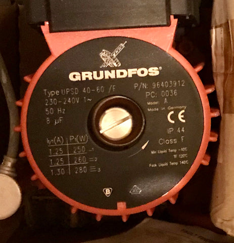 Grundfos UPS/UPSD 40-60 Circulator Replacement Pump Head 240V (96405994) #3166