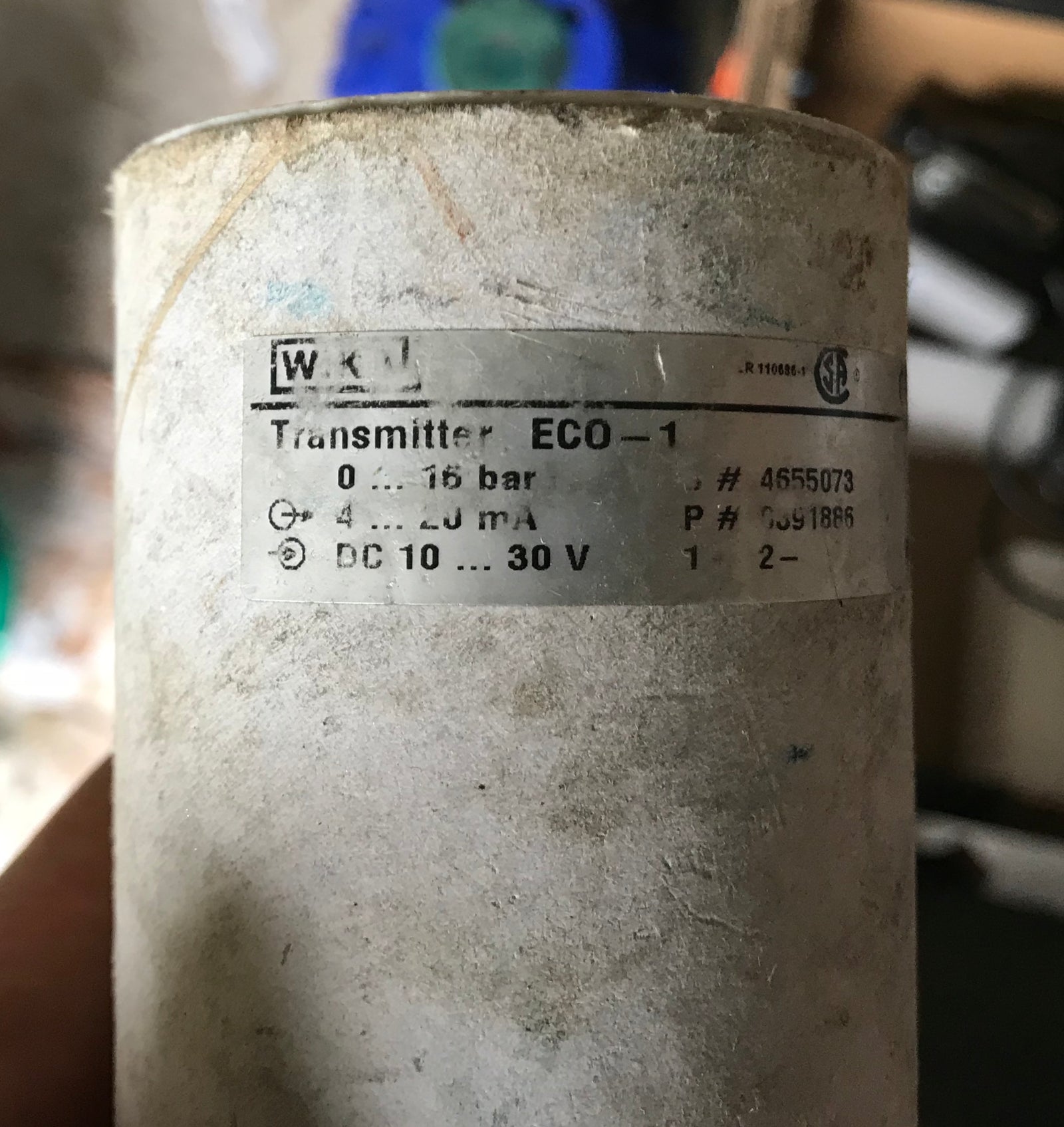 WIKA ECO-1 16 bar Pressure Sensor Transducer #1068