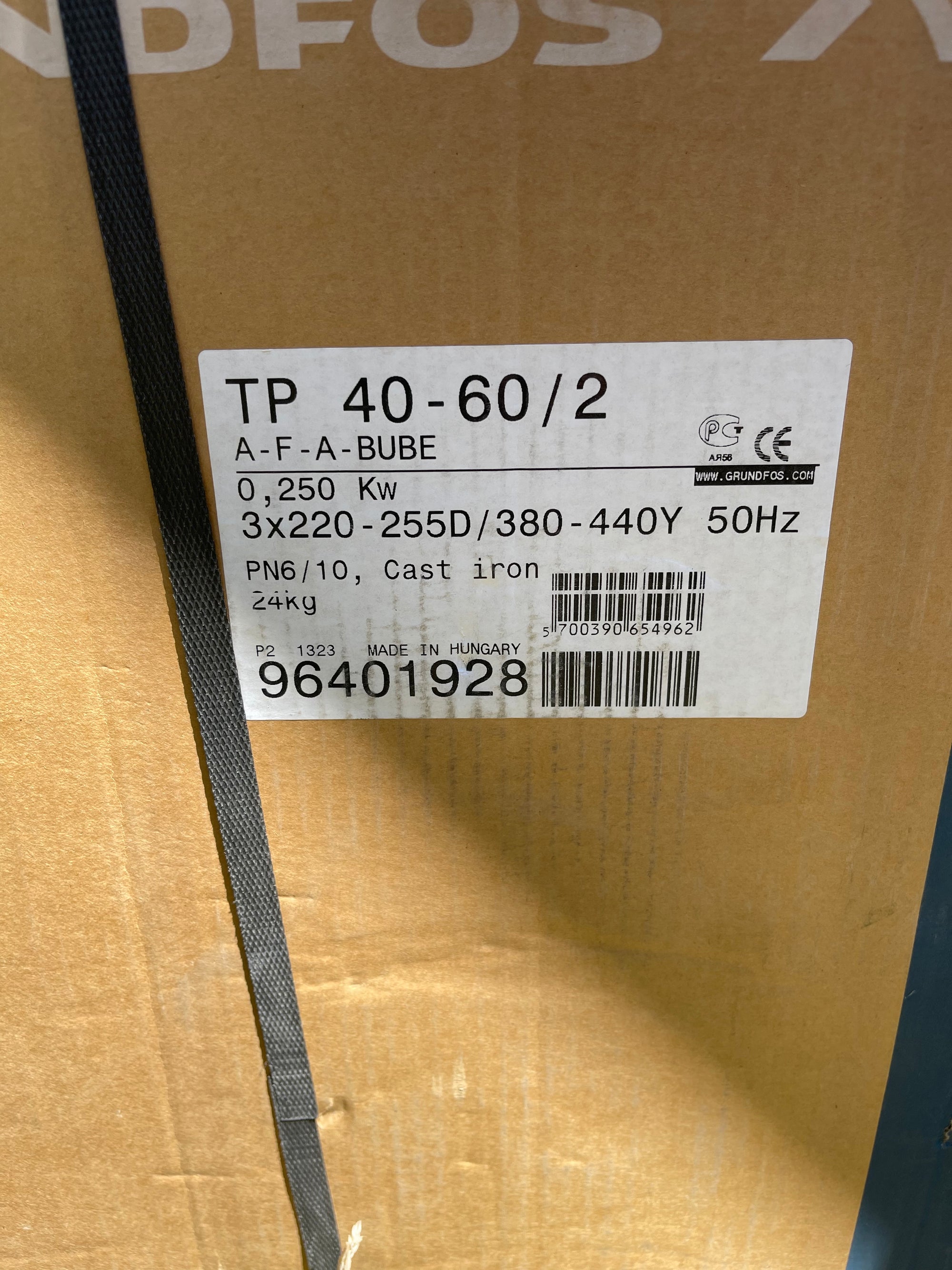 Grundfos TP 40-60/2 A F A BUBE 415V Circulator Pump 96401928 #3080