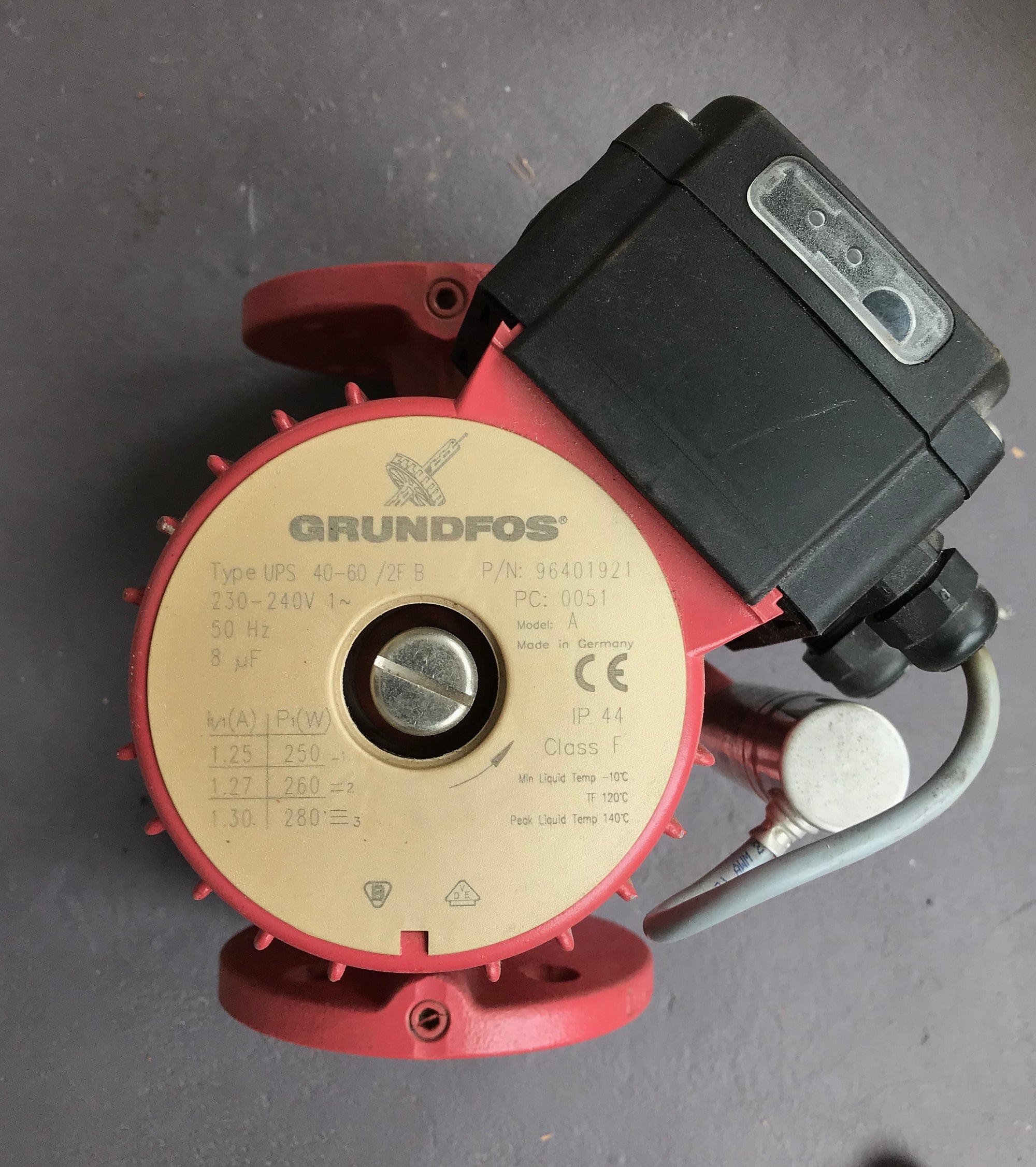 GRUNDFOS UPS 40-60/2 F B 220 MODEL C 240V 96401921 bronze PUMP Heating Circulator #904