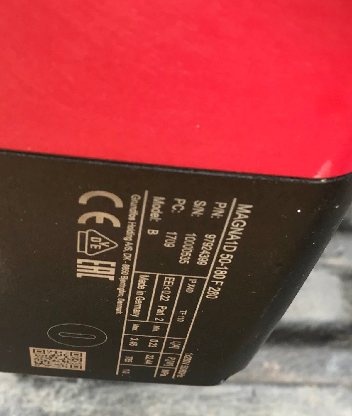 Grundfos Magna1 D 50-180 F 97924399 280mm Twin-Head Flanged Circulating Pump #1888 USED