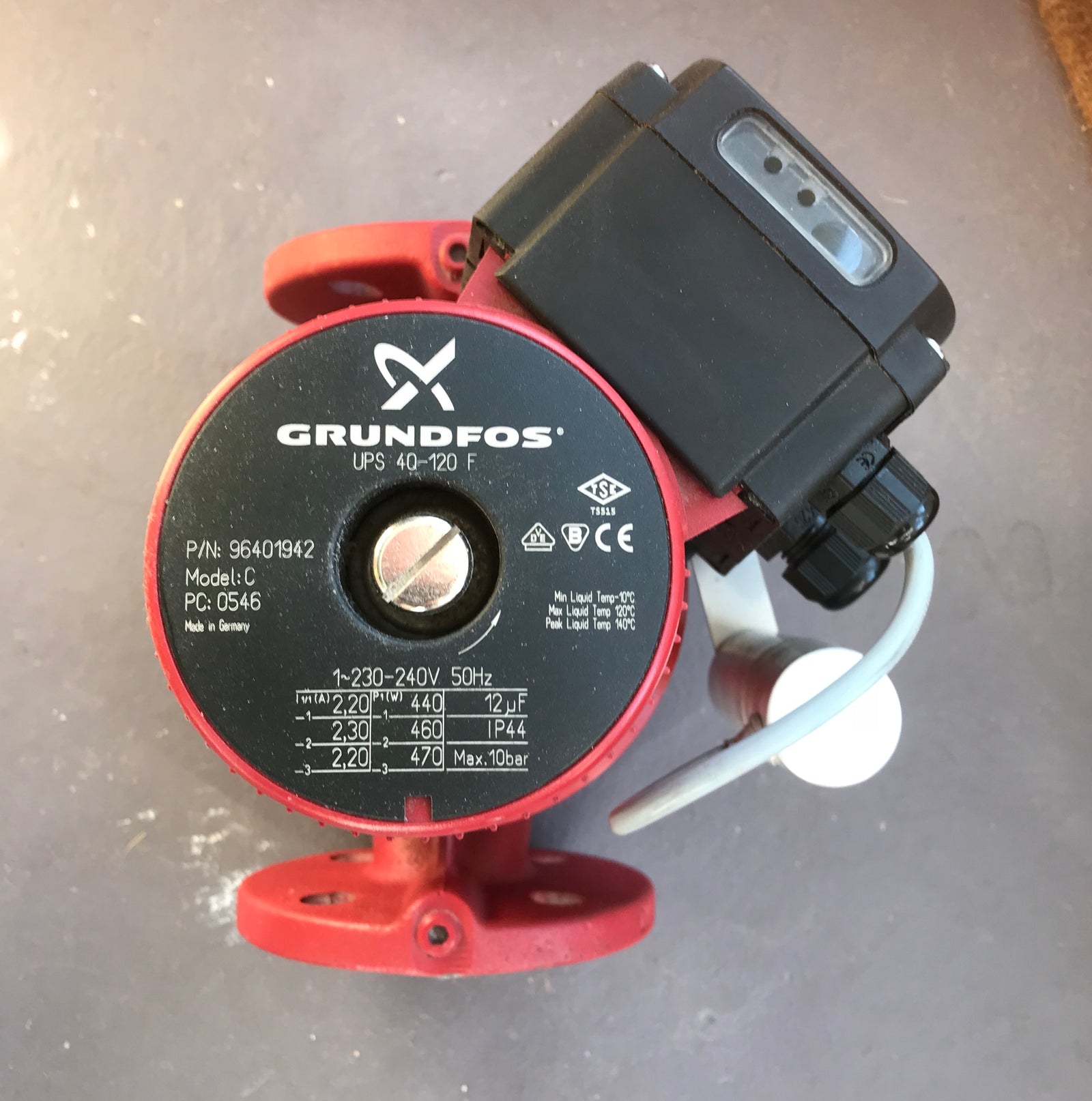 GRUNDFOS UPS 40-120 F 220 MODEL C 240V 96401942 PUMP Heating Circulator #2257