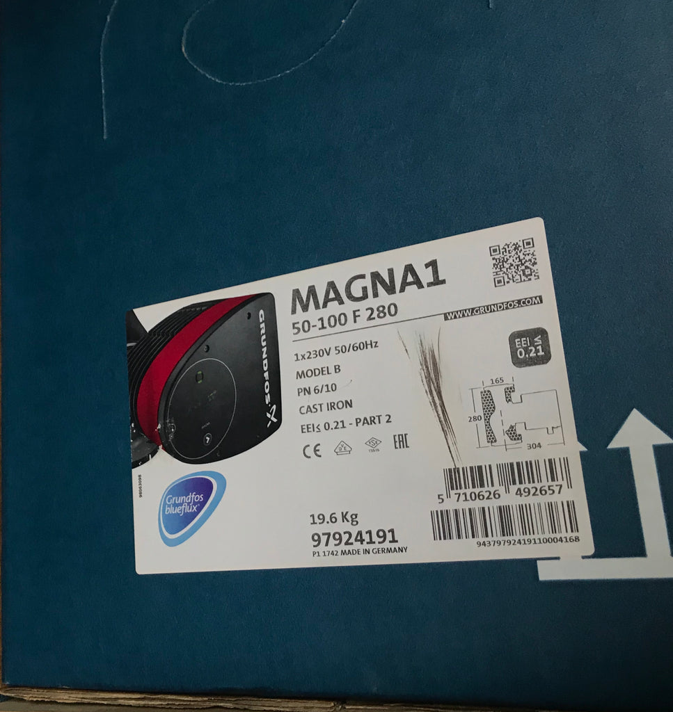 Grundfos Magna1 50-100 F Circulator Pump 240V 97924191 #1433