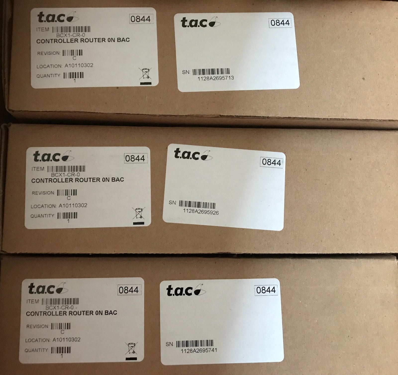 BCX1-CR-0 Bacnet Controller router Andover Controls Schneider tac #1135