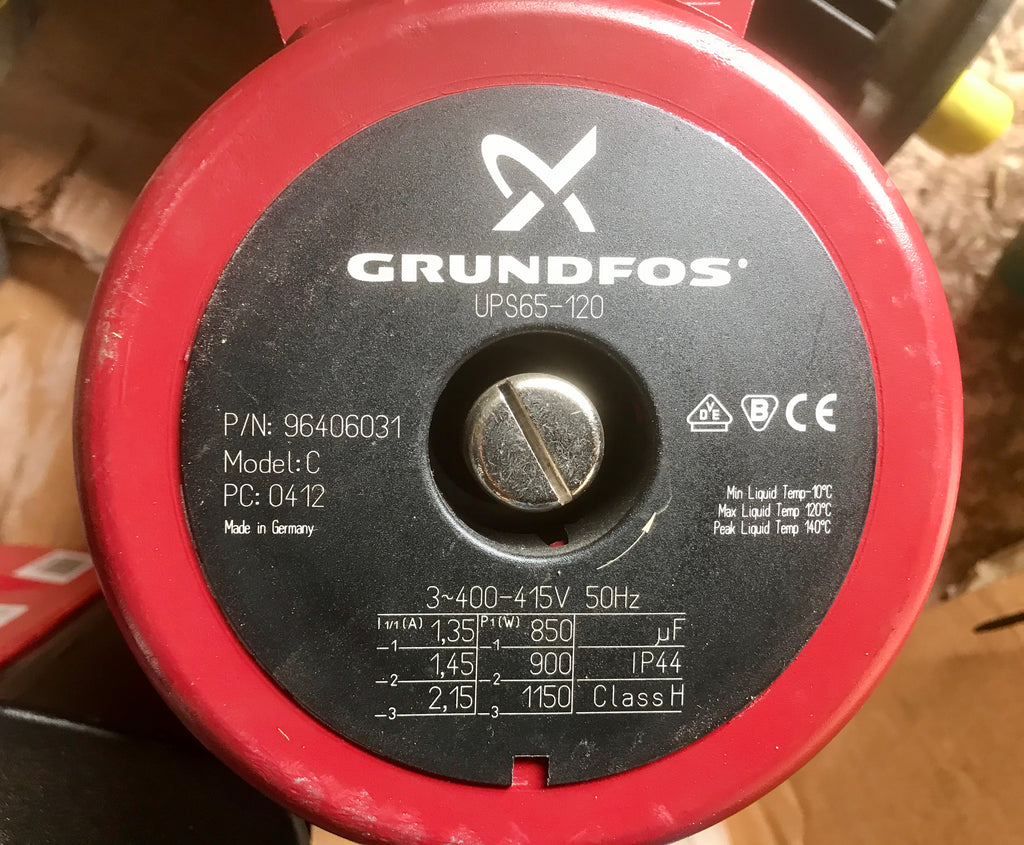 Grundfos UPS/UPSD 65-120 340 Circulator Replacement Pump Head 415V (96406031) #3784