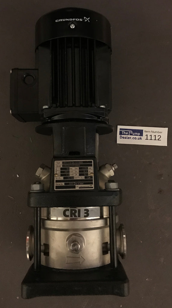 Grundfos CRI 3-3 stainless vertical multistage pump 96516744 #1112