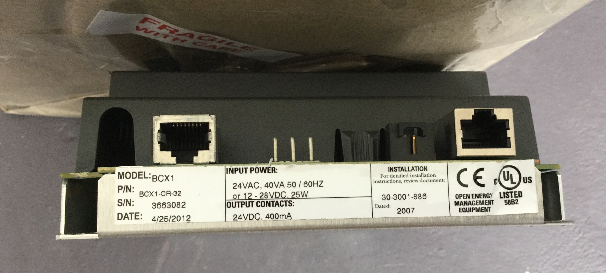 BCX1-CR-32 Bacnet INFINET Controller router Andover Controls Schneider #738