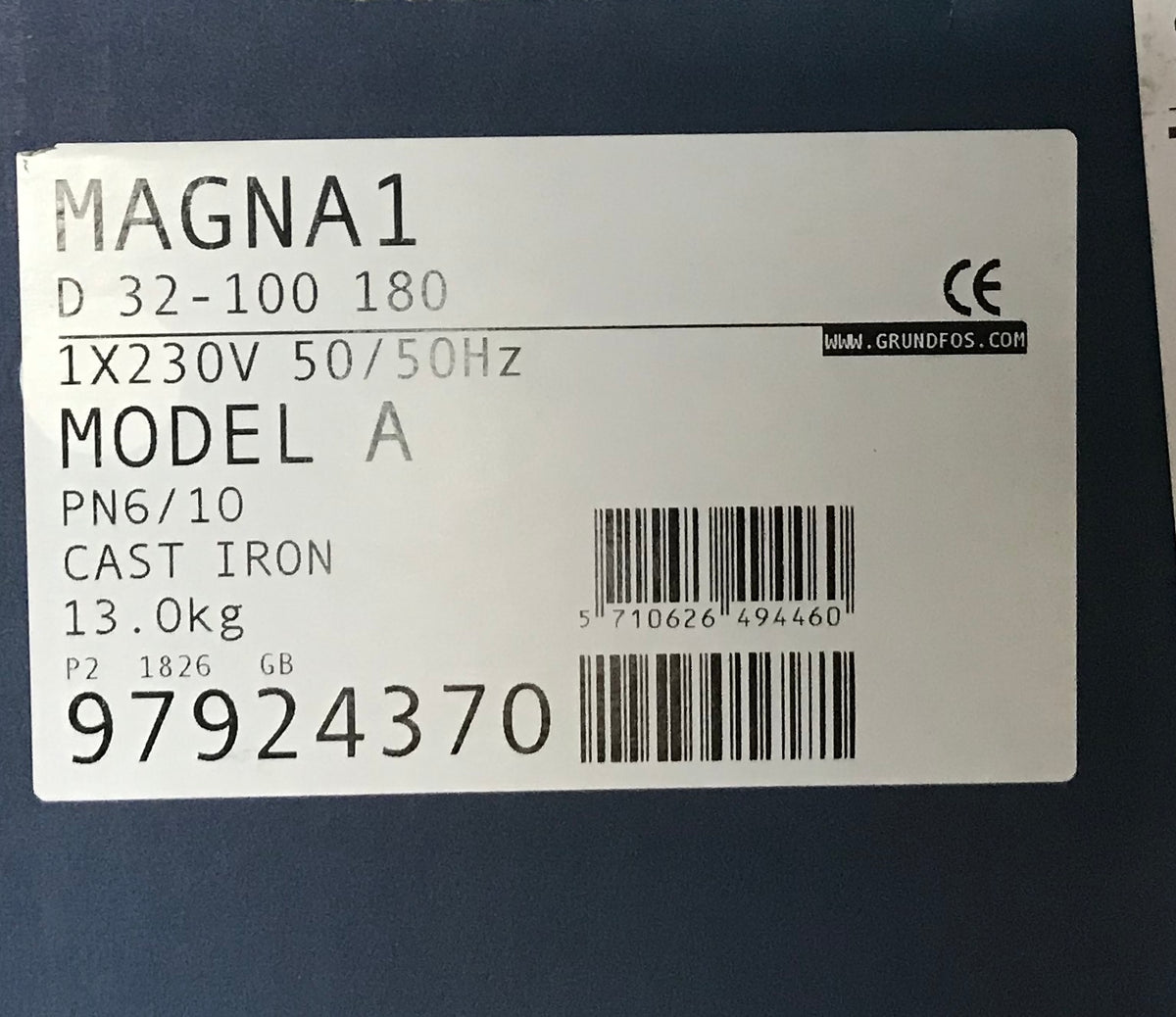 GRUNDFOS Magna1D 32-100 twin head circulating pump 240v 97924370 #1427 VAT