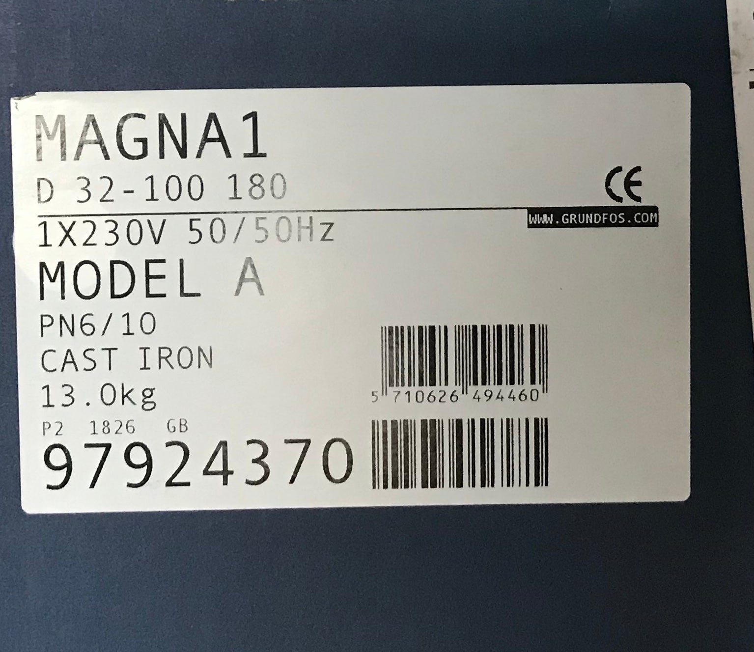 GRUNDFOS Magna1D 32-100 twin head circulating pump 240v 97924370 #1427 VAT
