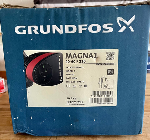 Grundfos Magna1 40-60 F 220 Circulator Pump 240V 99221292 #3319