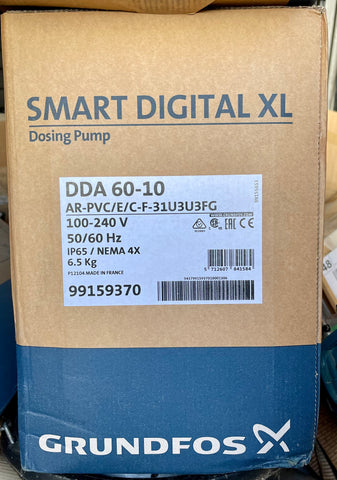 GRUNDFOS DDA 60-10 AR PVC Dosing Pump 99159370 #2832/3