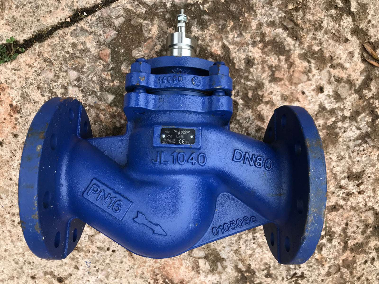 TAC Schneider V222/80/85 2 way DN80 Plug Mixing Valve Cast Iron 721-2258-000 JL1040 010905e #1058