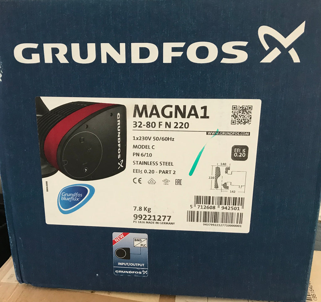Grundfos Magna1 32-80 F N 99221277 220mm Circulating Pump #1517