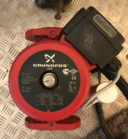 Grundfos UPS 50-120 Circulator Pump USED 240V 96402101 #1386