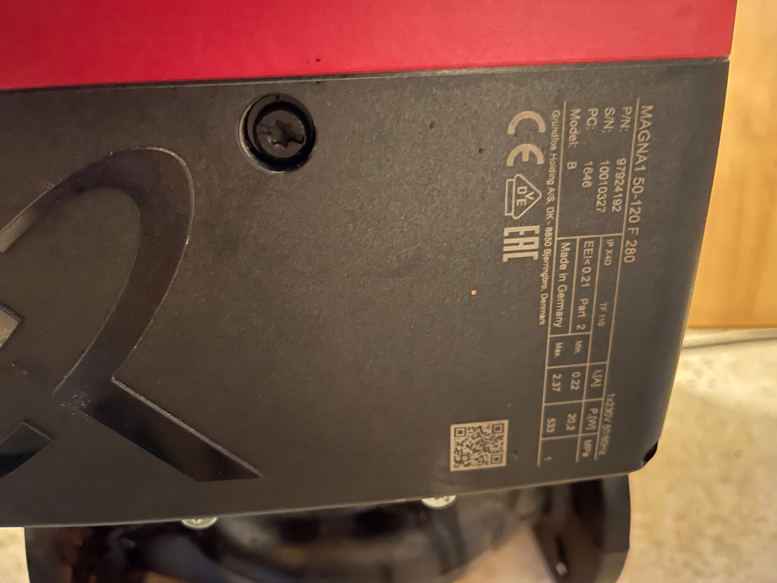 Grundfos Magna1 50-120 F Flanged Pump Heating Circulator 240v 97924192 #2744 Used