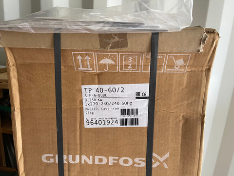 Grundfos TP 40-60/2 A F A BUBE 0.25kw 240v Circulator Pump 96401924 #3006 VAT