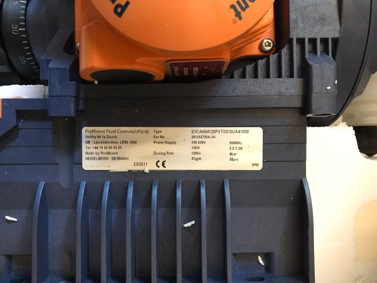 Prominent Sigma1 Metering Dosing Pump S1CAH04120PVTS010UA41000 #1956