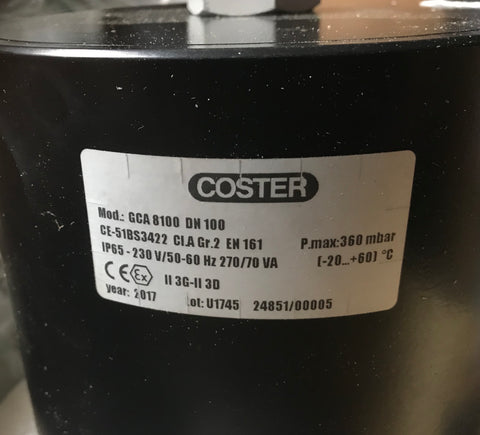 Coster Elektrogas Gas solenoid valve GCA 8100 DN100 #1412
