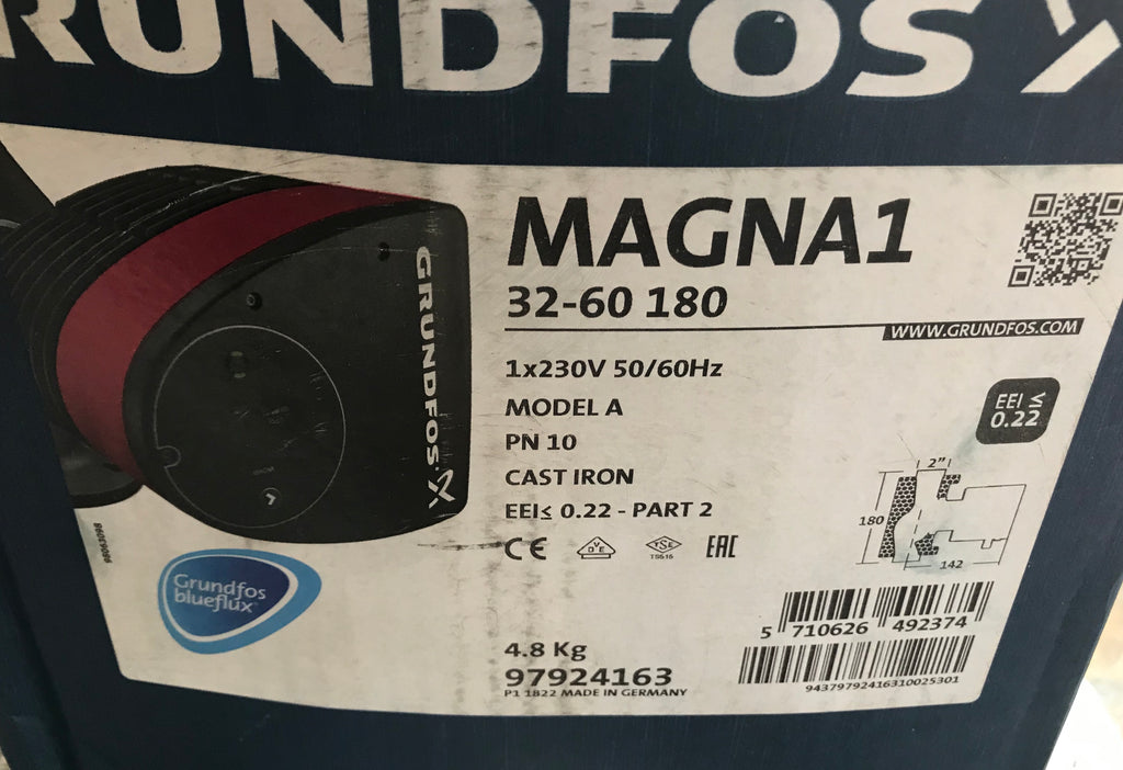 Grundfos Magna1 32-60 97924163 180mm Circulating Pump #1841 VAT