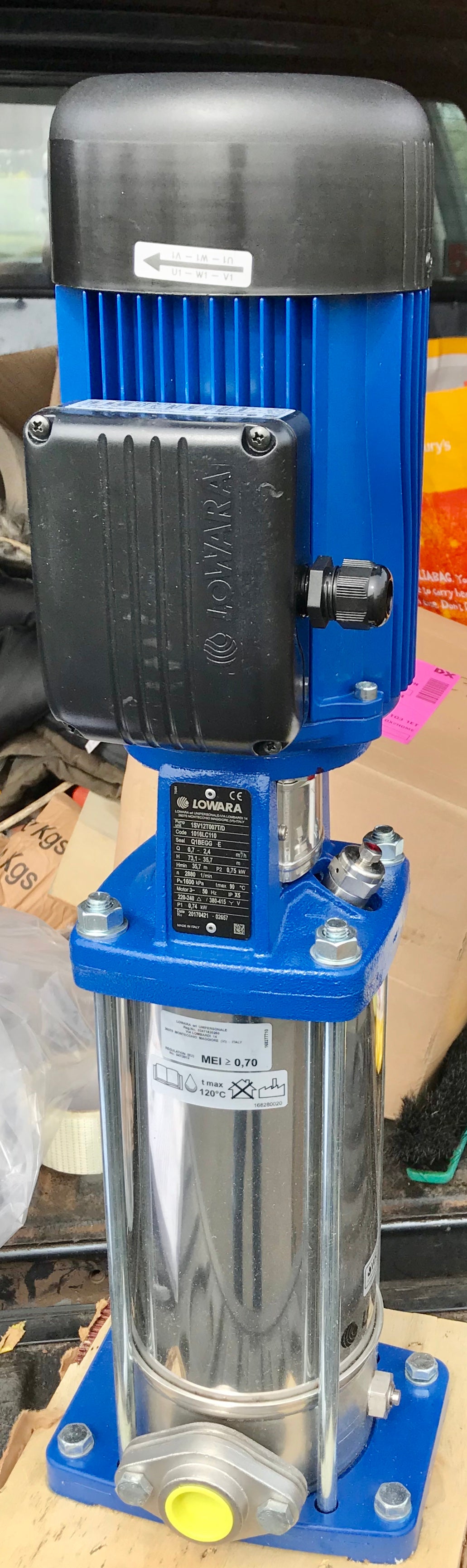 Lowara 1SV12T007T/D 1016LC110 240v Vertical Multistage Pump #1934