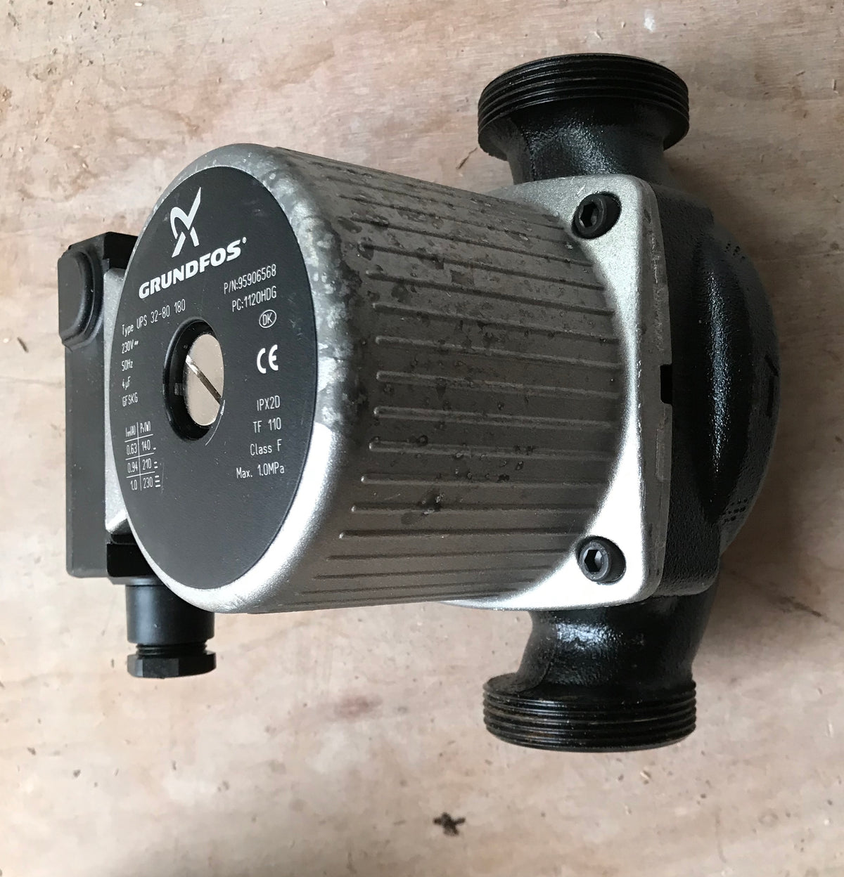 Grundfos UPS 32-80 Heating Circulator Pump Threaded 230v 240v 95906568 #1234