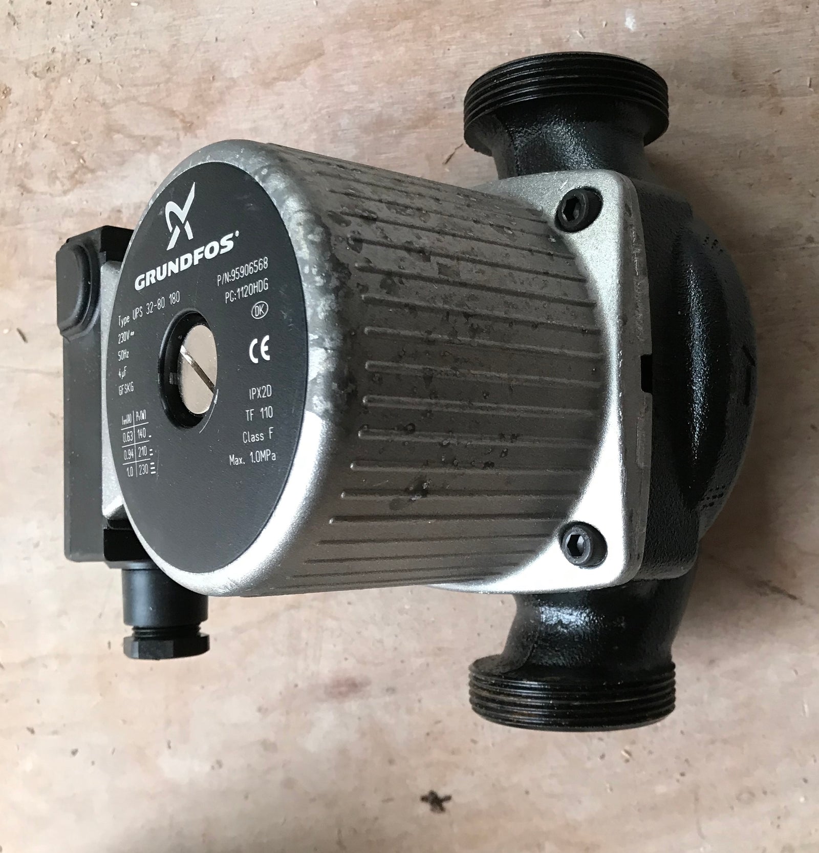 Grundfos UPS 32-80 Heating Circulator Pump Threaded 230v 240v 95906568 #1234