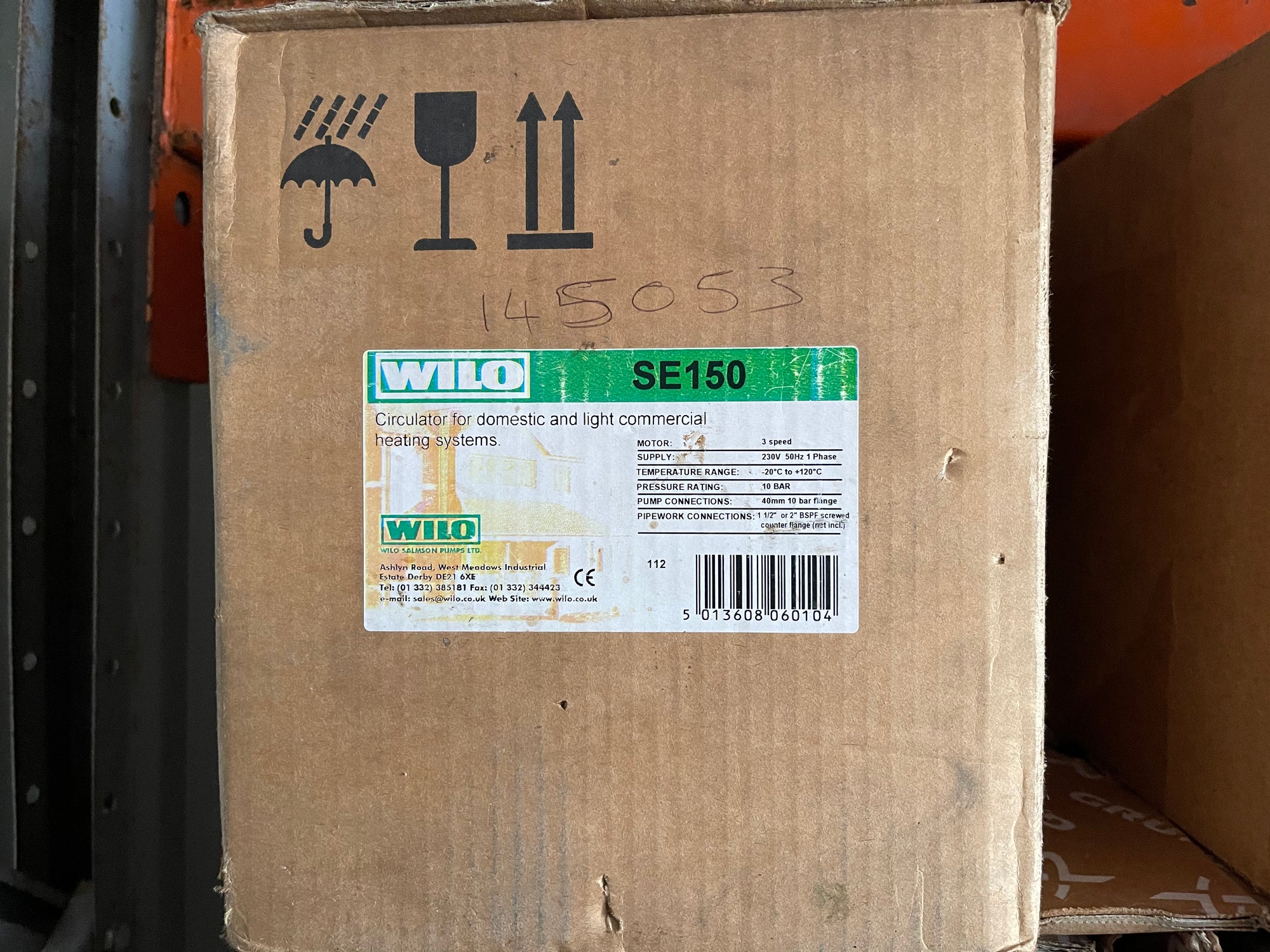Wilo SE150 DN40 Circulating Pump 230v #3288