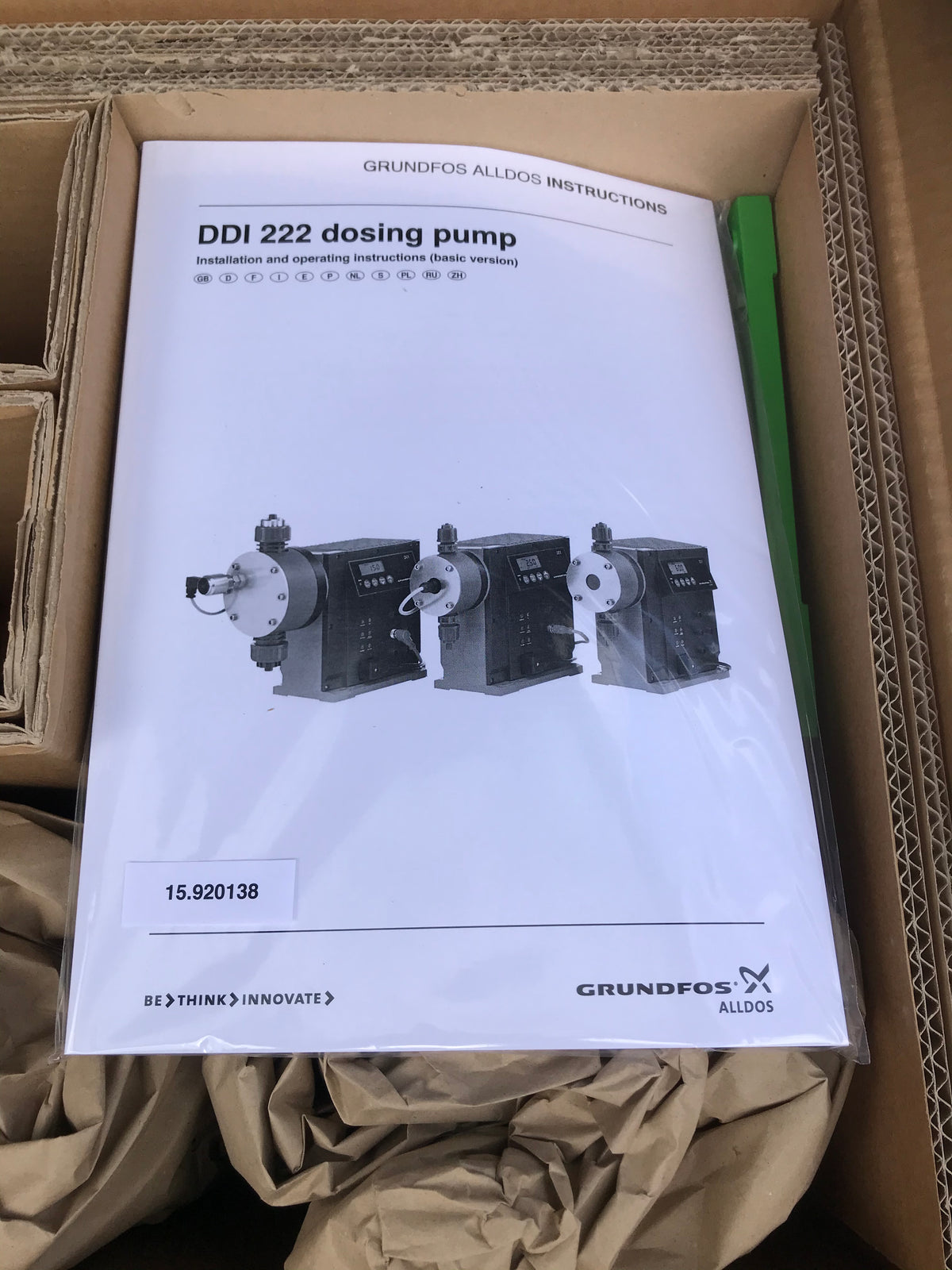 GRUNDFOS DDA 60-10 AR PVC Dosing Pump 99159371 #2741/2