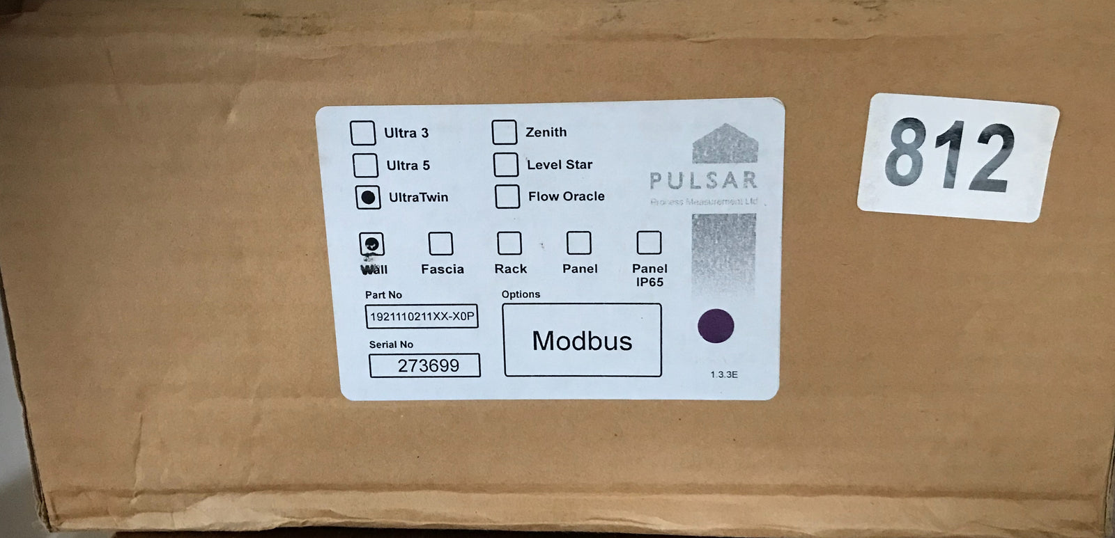 PPM Pulsar UltraTwin Controller Vanguard Process Management Wall mount Modbus #812
