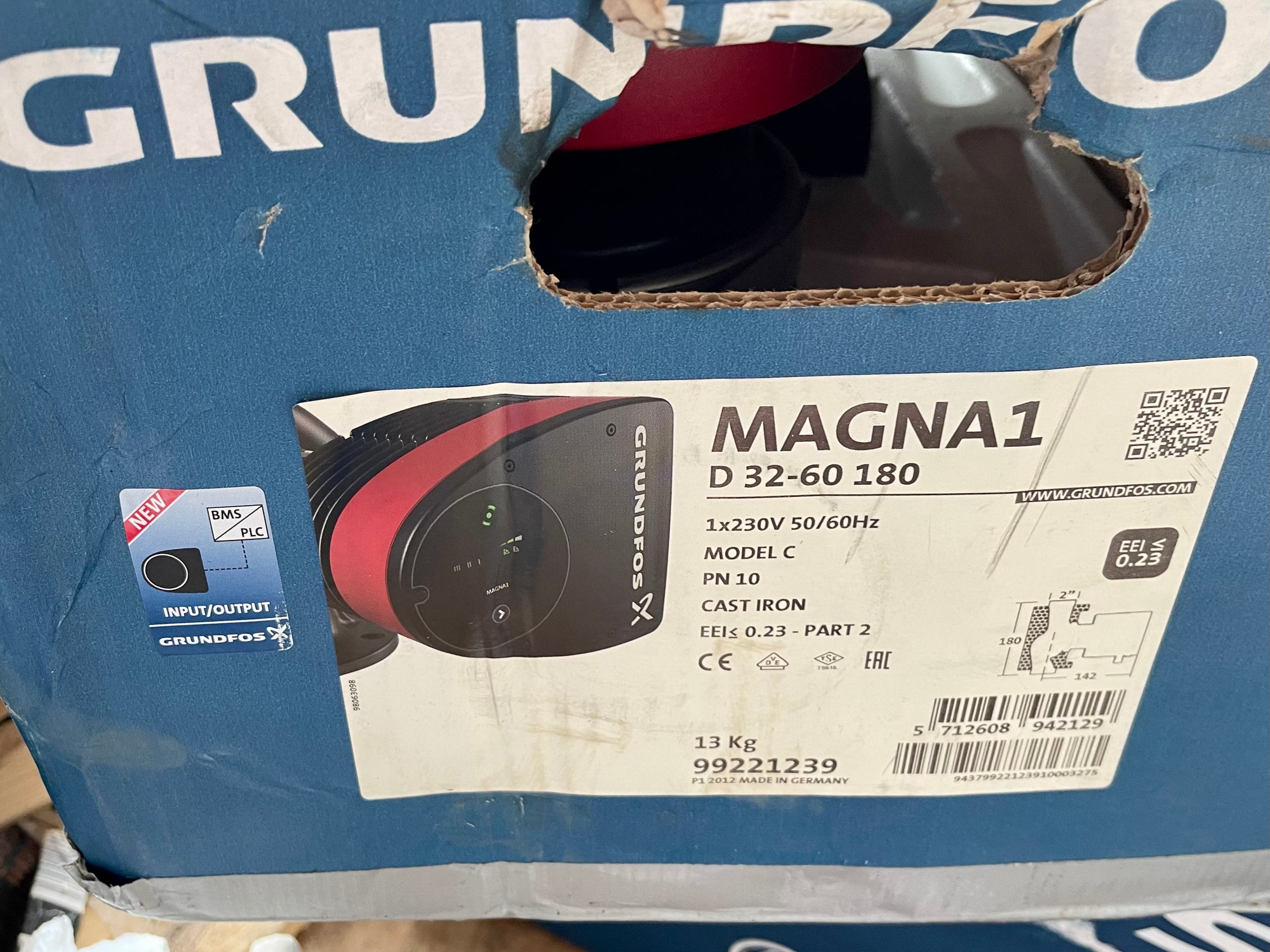 Grundfos Magna1D 32-60 180 Pump Circulator 240v 99221239 #2763 VAT