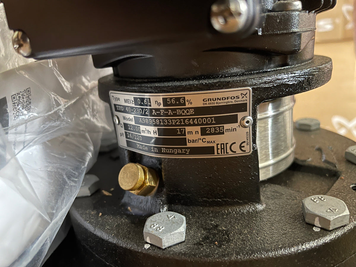 Grundfos TP 40-230/2 A F A BQQE Circulator Pump 1.1kw 415v 98958133 #3014 VAT