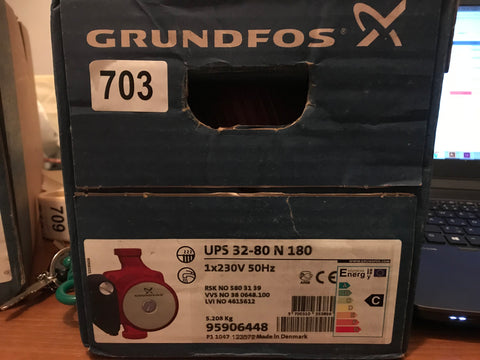 Grundfos UPS 32-80 N Heating Circulator Pump Threaded 230v 240v 98057247 #460