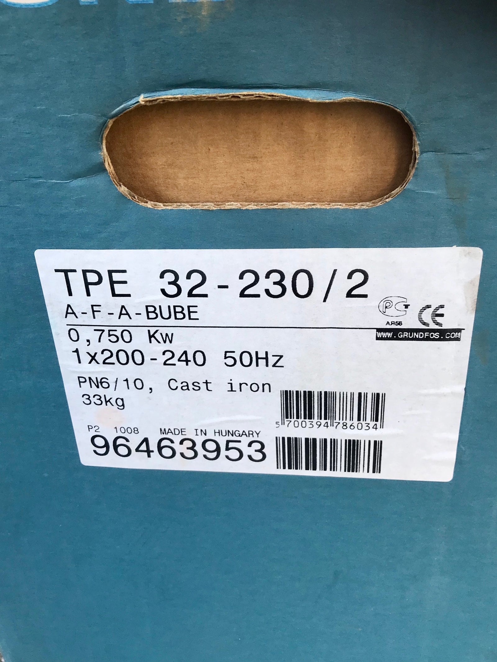 Grundfos TPE 32-230/2 A-F-A BUBE circulator Pump 96463953 240v #2033