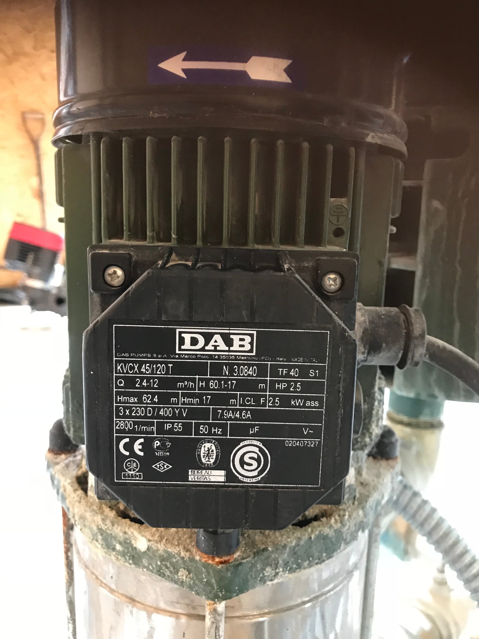 DAB 2KVCX A.D 45/120 M Variable Twin Pressure Booster Set 240v Active  #882