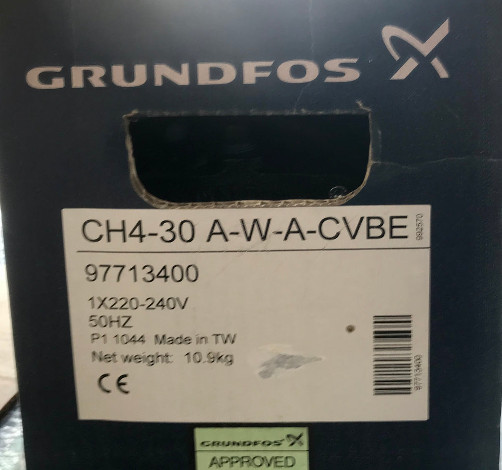 Grundfos CH4-30 A-W-A-CVBE Horizontal Multistage Pump 97713400 240v #2344