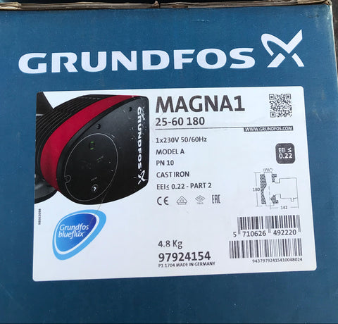 Grundfos Magna1 25-60 97924154 Circulator Pump #1730