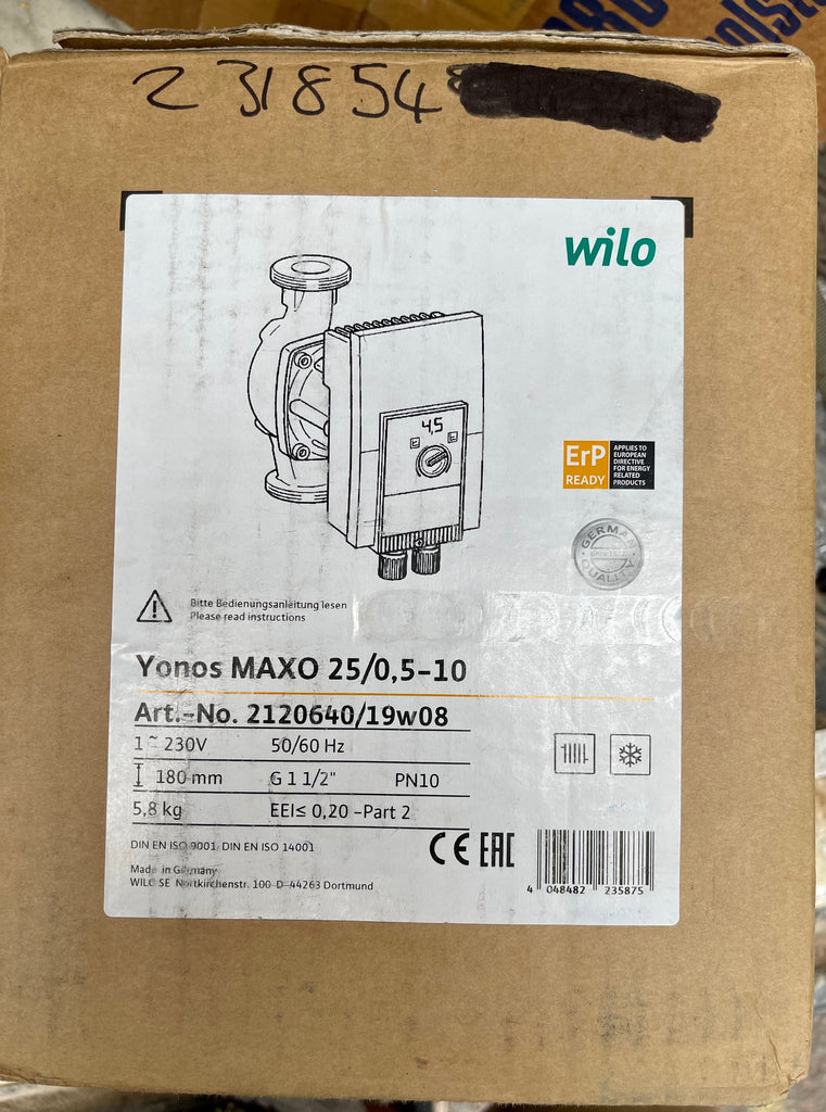 Wilo Yonos Maxo 25/0,5-10 2120640 240V Circulator Pump  #3103