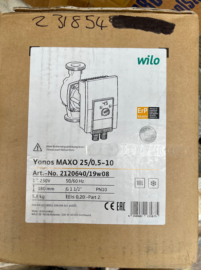 Circulateur de chauffage Wilo Yonos MAXO-D 50/0,5-12 PN6/10 (YONOS-MAXO Circulateur de chauffage Wilo Yonos MAXO-D 50/0,5-12 PN6/10 (YONOS-MAXO