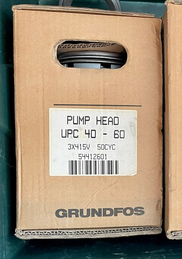 Grundfos UPC 40-60 Replacement Pump Head 54412601 415v #3117