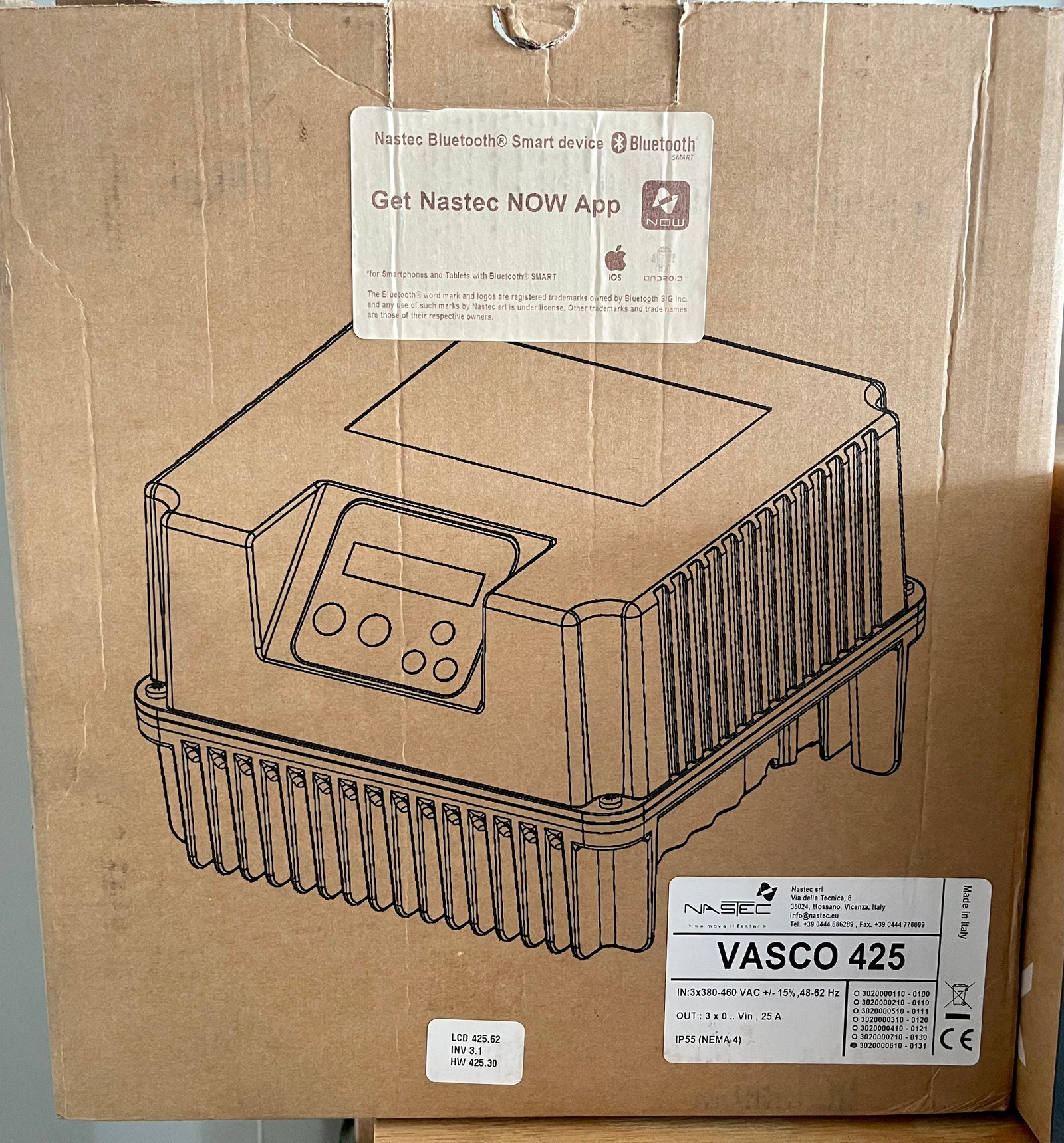 Nastec Vasco V425 Inverter Pump Controller 400v 11kw #3024 VAT