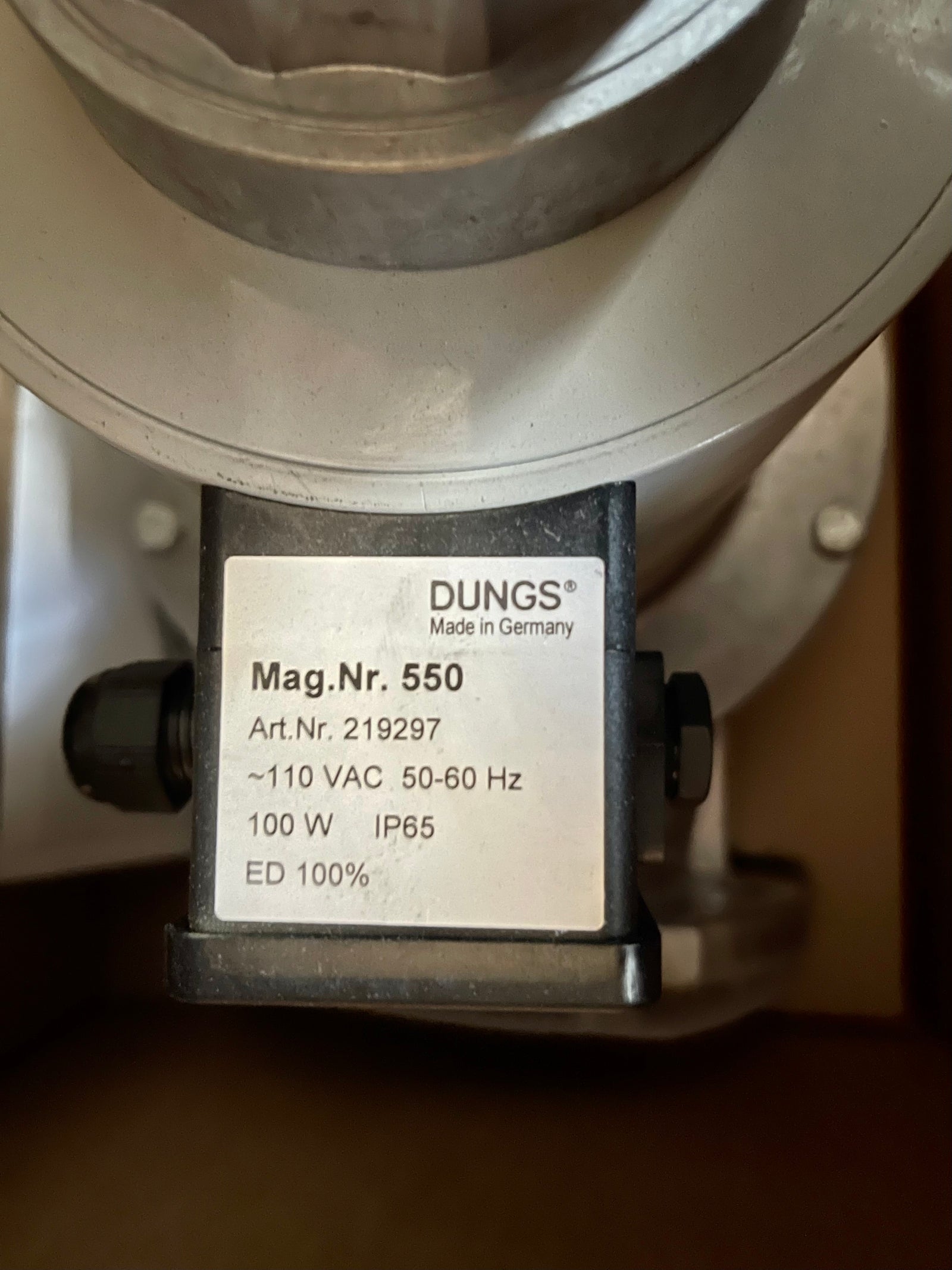 DUNGS MVDLE 2100/5 110VAC IP54 MV SINGLE GAS SOLENOID VALVE 170950 #3347 VAT