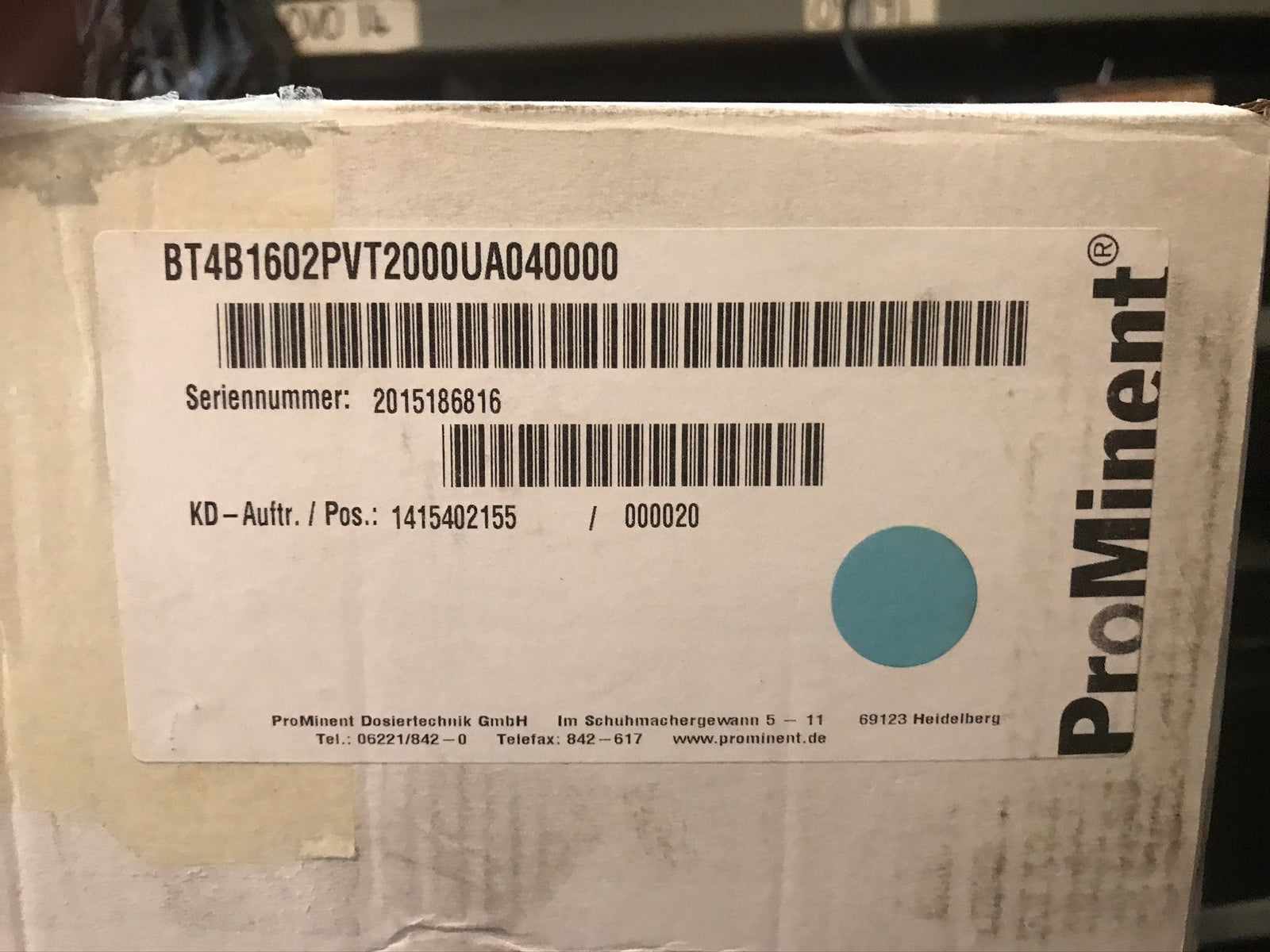 ProMinent Beta SOLENOID BT4B1602PVT2000UA040000 Metering Dosing Pump #2488