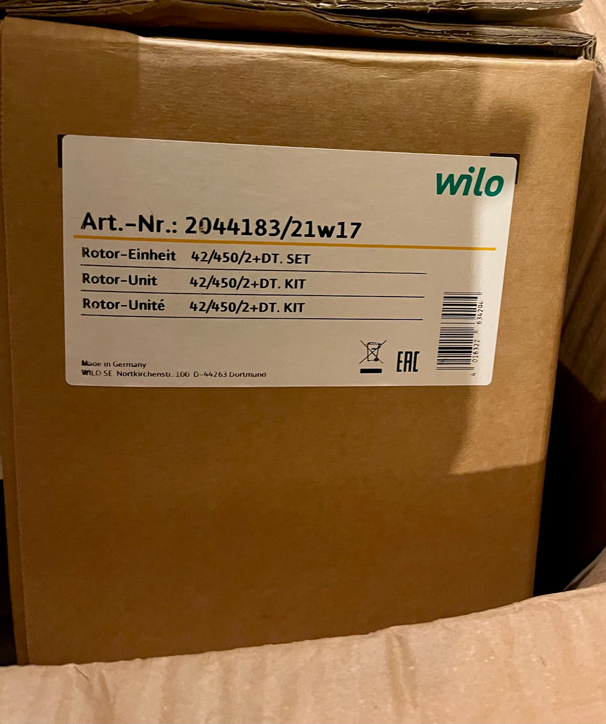 Wilo TOP S/SD 50/10 Replacement Pump Head RMOT 415v #2814