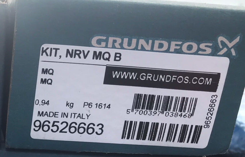 Grundfos Kit MQ Non Return Valve Model B 96526663 #1602