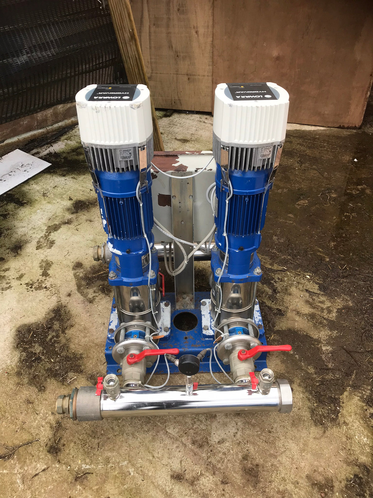 Lowara Hydrovar GHV20/SV1603F30T Variable Twin Pressure Booster pump Set 415v #804