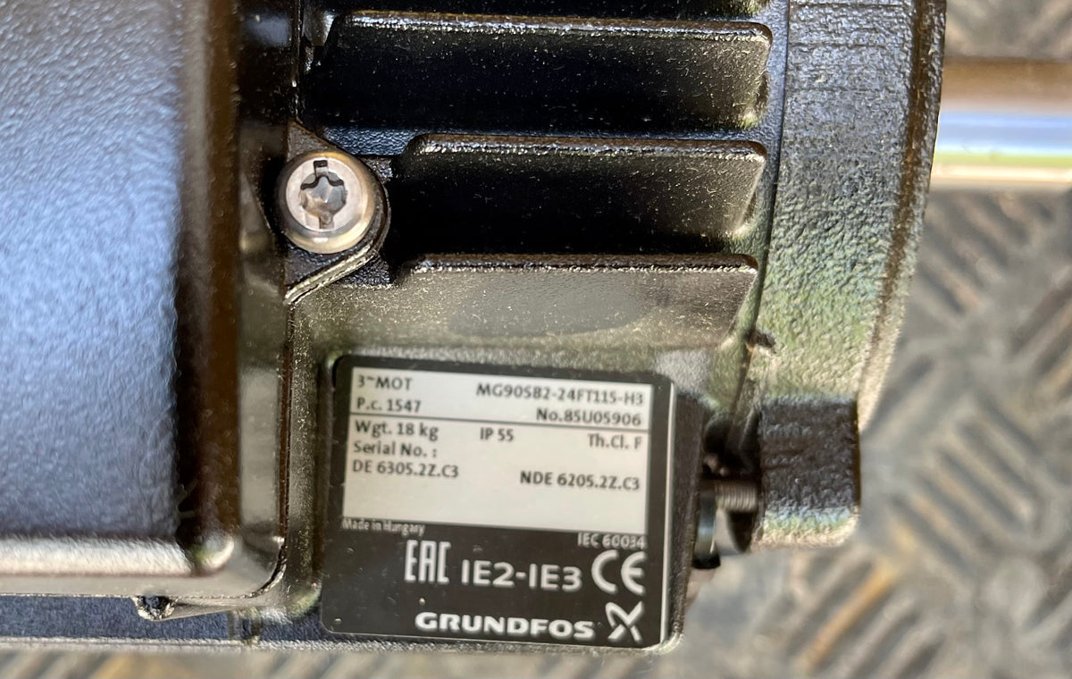 Grundfos MG90SB2 1.5kw Pump Motor 415v 85U05906 #2975 VAT