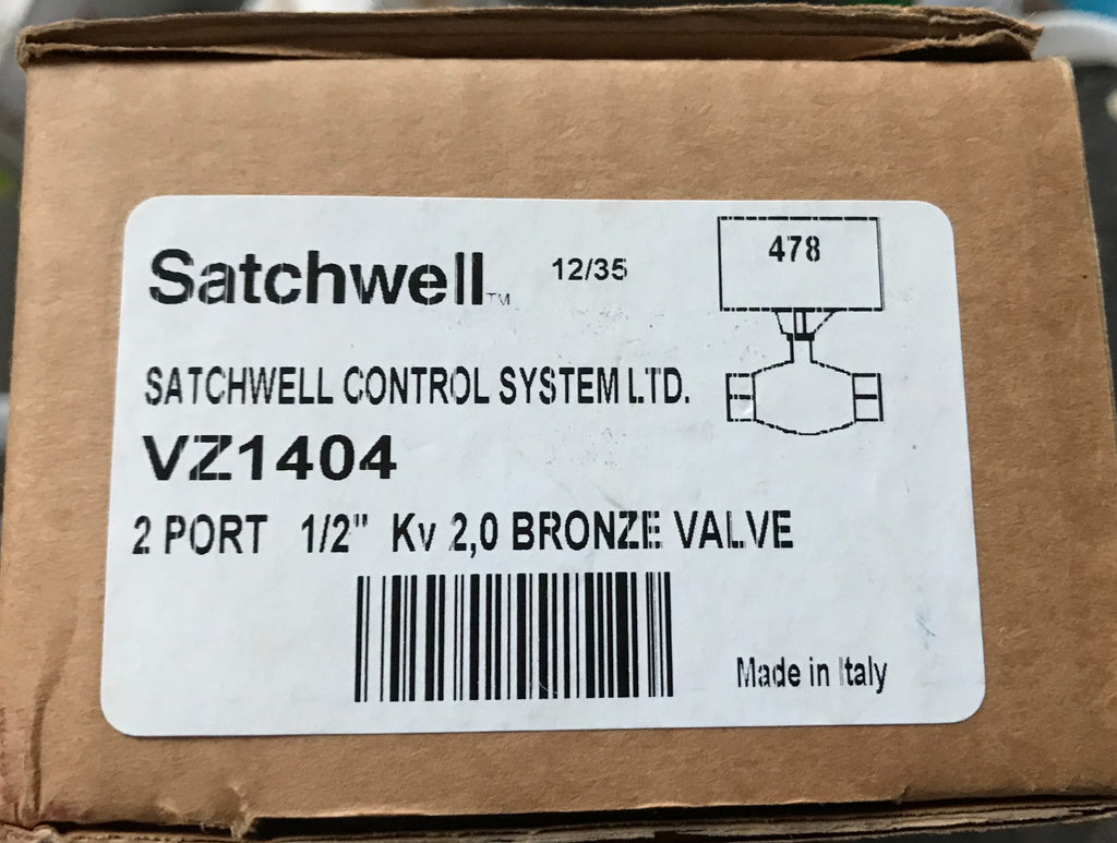Satchwell Schneider VZ 1404 2 Port 1/2” Valve Bronze #1226