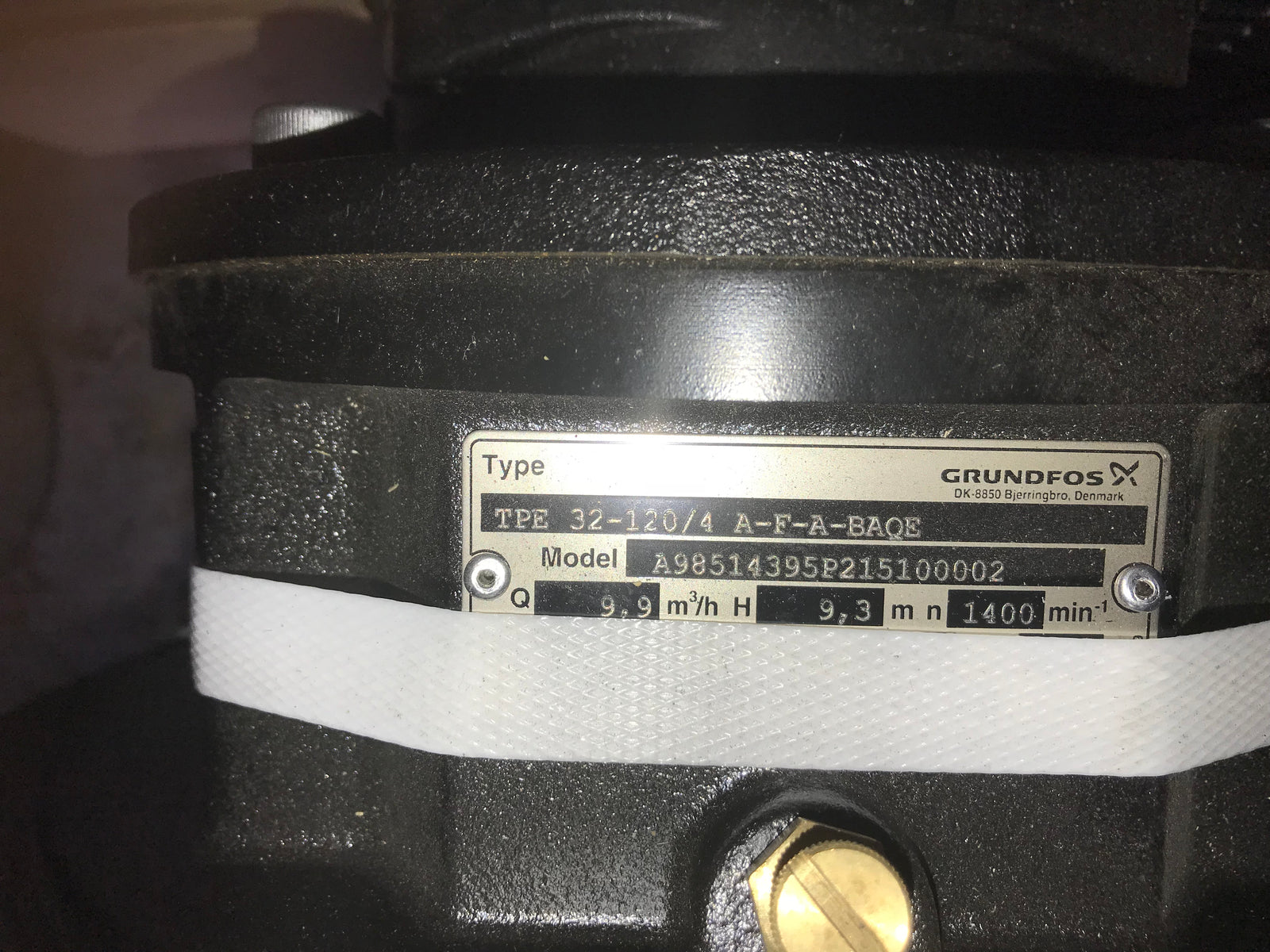 GRUNDFOS TPE 32-120/4 A F A BAQE 0.55KW SINGLE STAGE IN LINE 415v 98514395 #1408